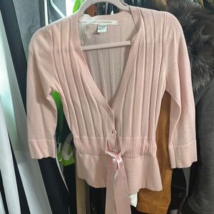 Diane Von Furstenberg Pink Cardigan Sweater